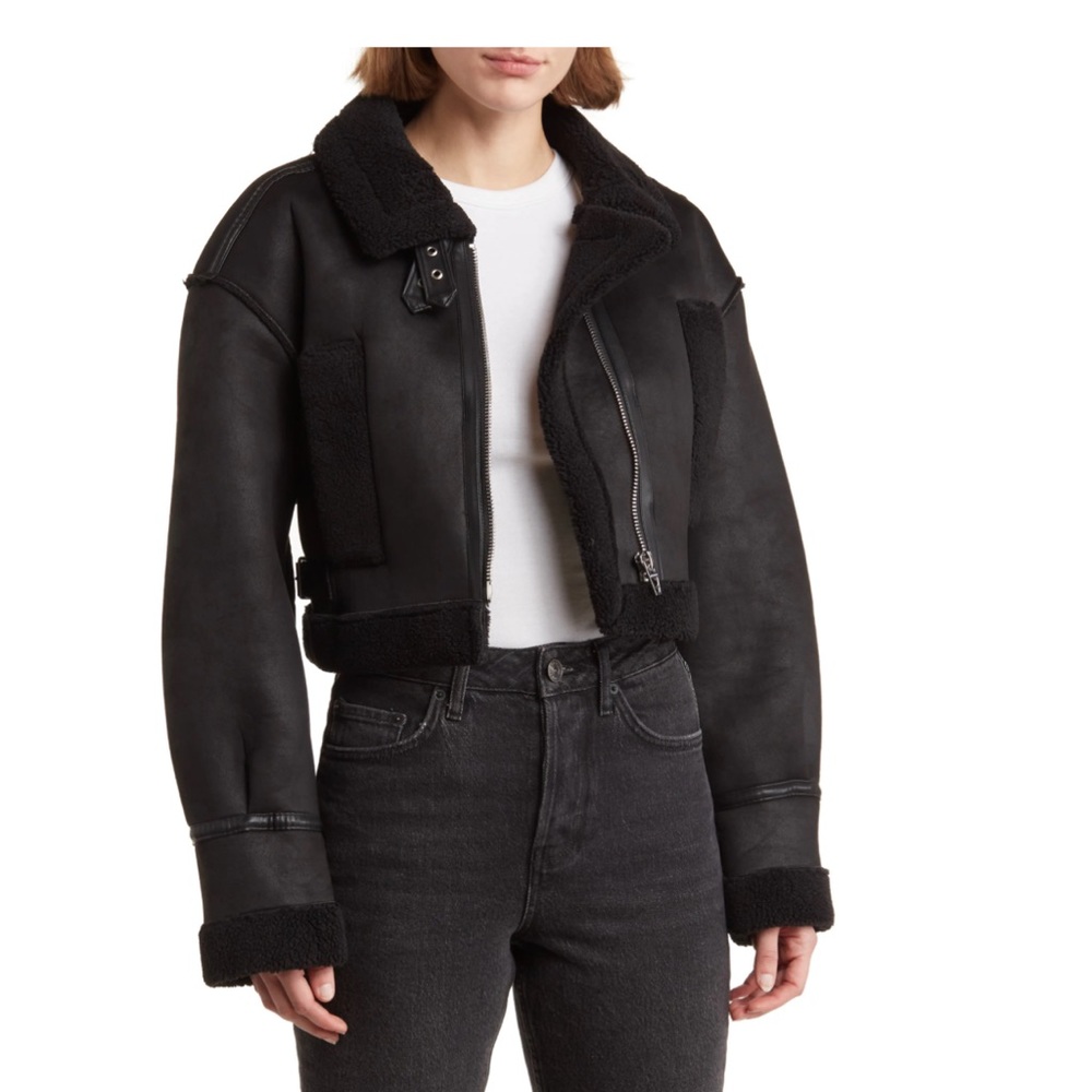 Leather faux jacket - brand new with tags